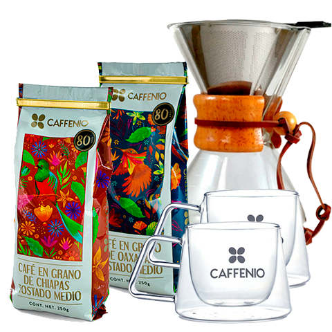 Kit Cafetera Chemex CAFFENIO
