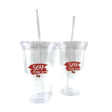 Vaso de acrílico de doble pared Único de 500ml