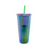 Vaso de plástico con popote 