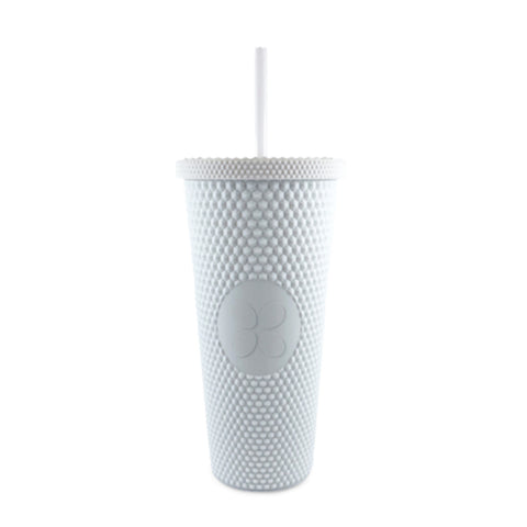 Vaso de plástico con popote 
